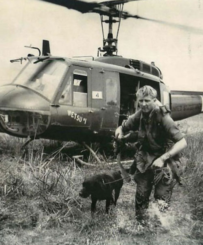 Vietnam Scout Dog and Soldier